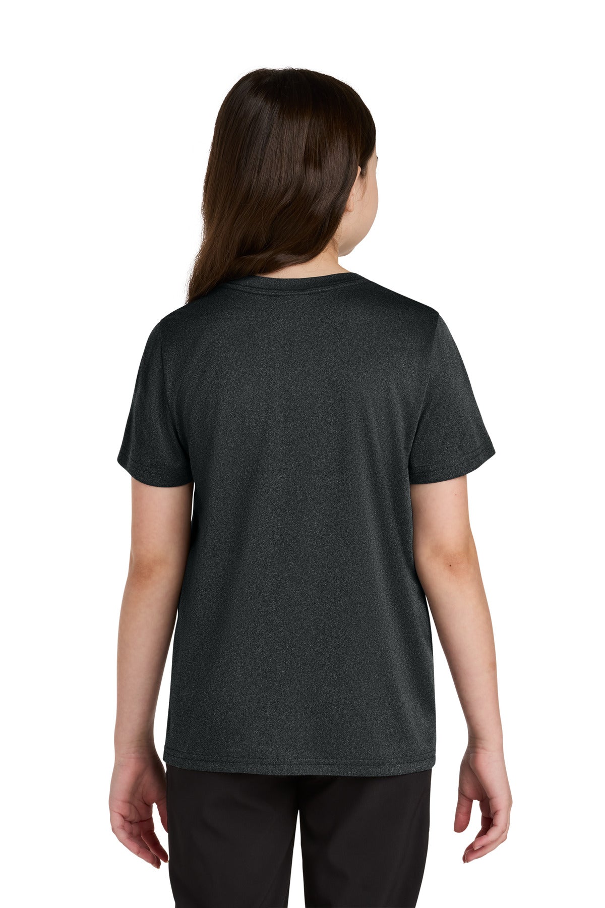 Custom Embroidered Port & Co T-Shirts  in Black Heather