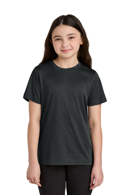 Custom Embroidered Port & Co T-Shirts  in Black Heather