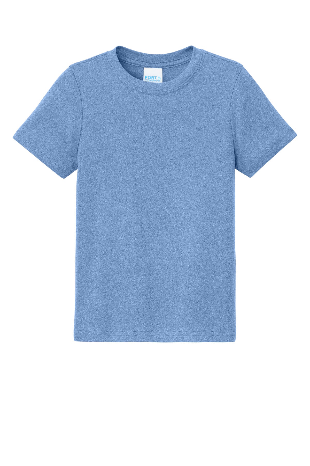 Custom Embroidered Port & Co T-Shirts  in Carolina Blue Heather