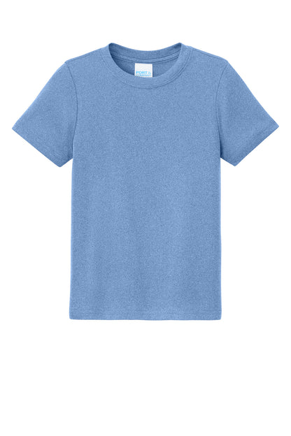 Custom Embroidered Port & Co T-Shirts  in Carolina Blue Heather