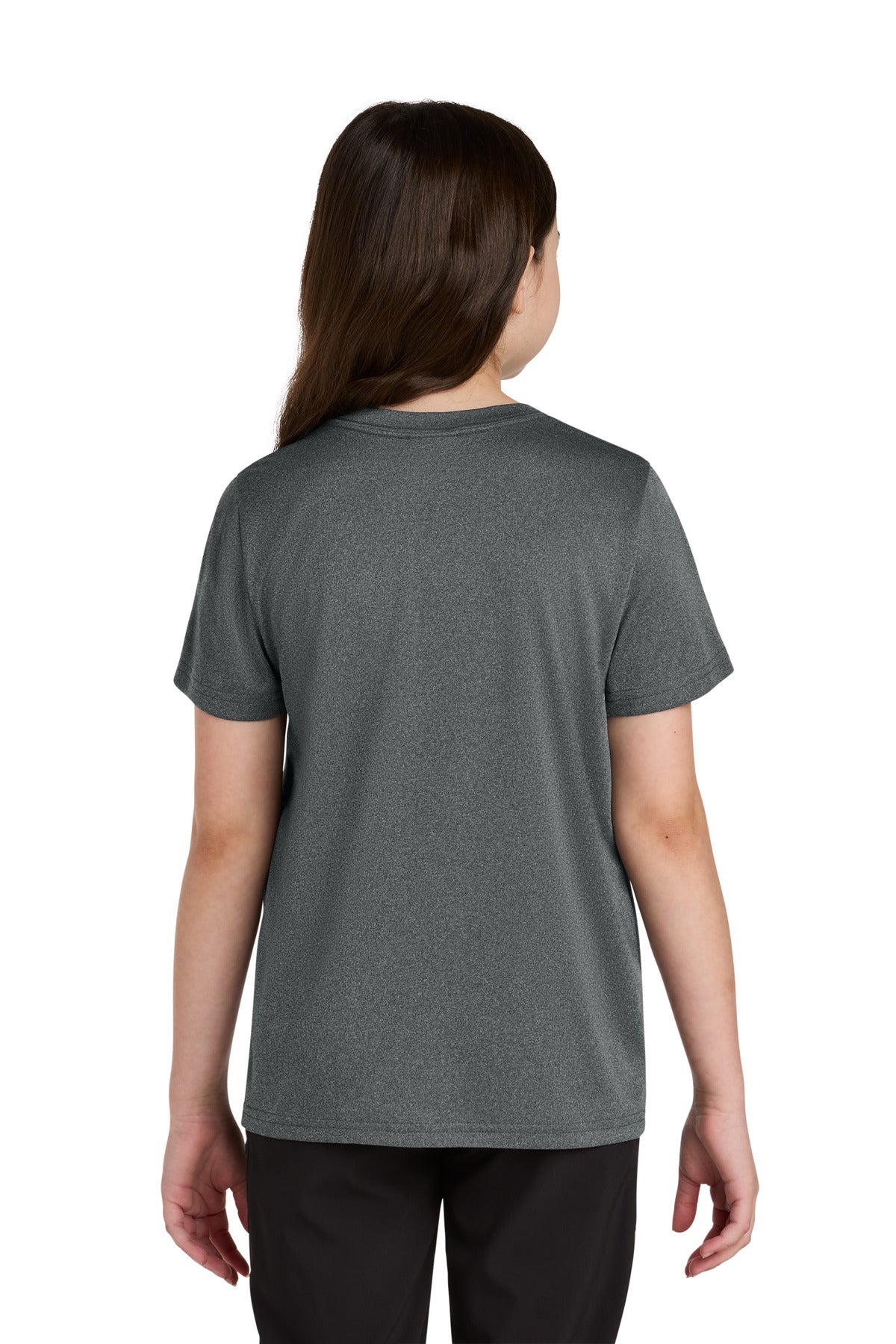 Custom Embroidered Port & Co T-Shirts  in Metal Grey Heather