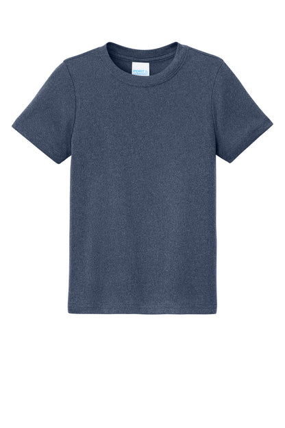 Custom Embroidered Port & Co T-Shirts  in True Navy Heather