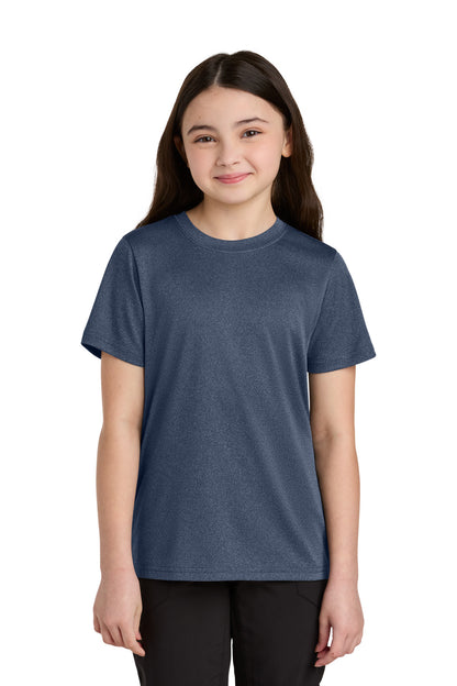 Custom Embroidered Port & Co T-Shirts  in True Navy Heather