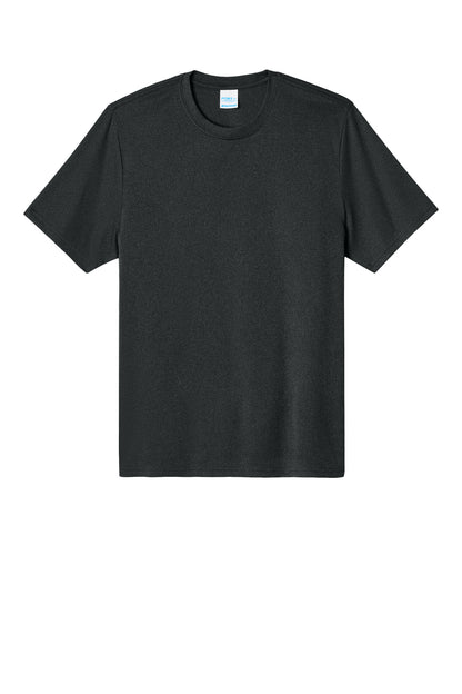 Custom Embroidered Port & Co T-Shirts  in Black Heather