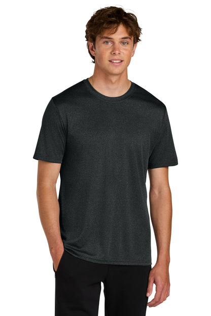 Custom Embroidered Port & Co T-Shirts  in Black Heather