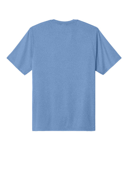 Custom Embroidered Port & Co T-Shirts  in Carolina Blue Heather