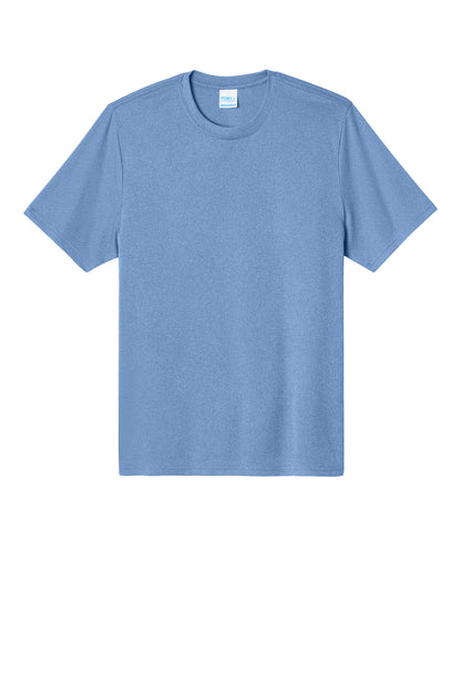 Custom Embroidered Port & Co T-Shirts  in Carolina Blue Heather