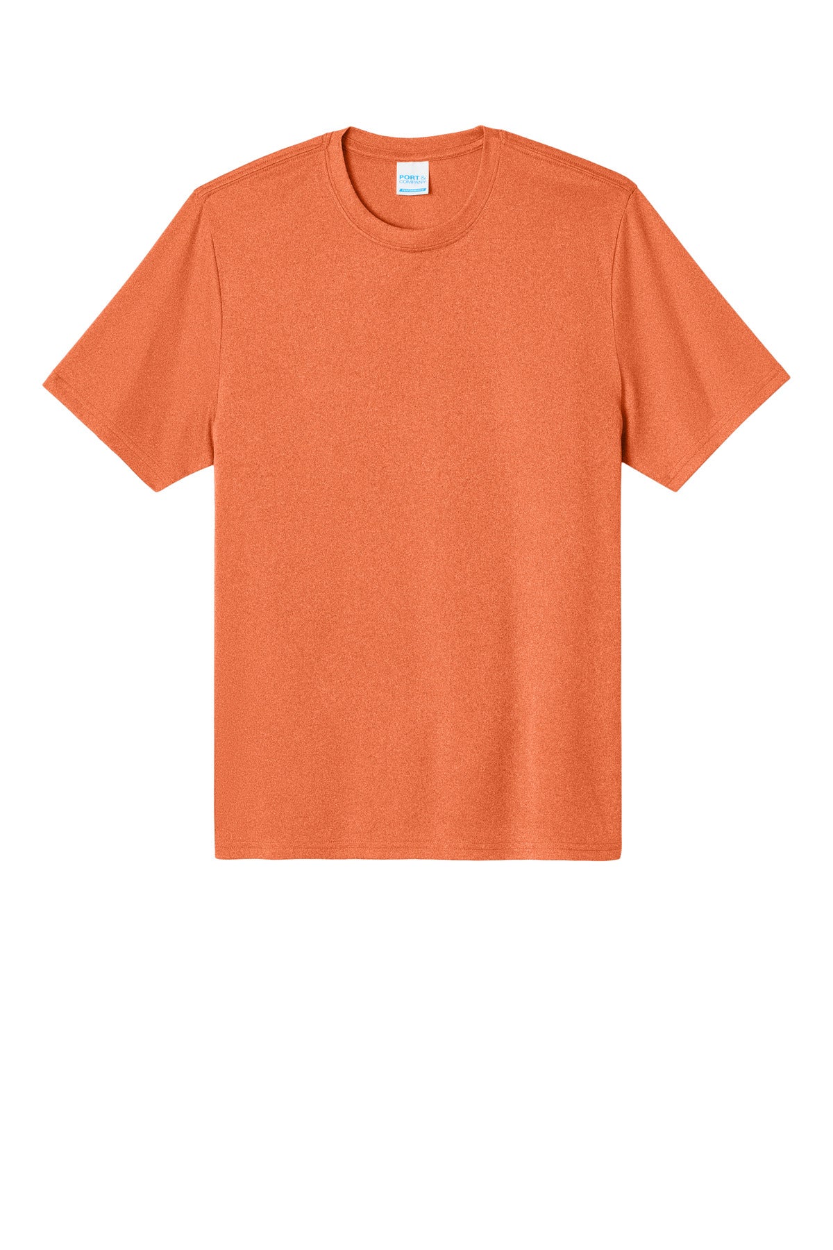 Custom Embroidered Port & Co T-Shirts  in Deep Orange Heather
