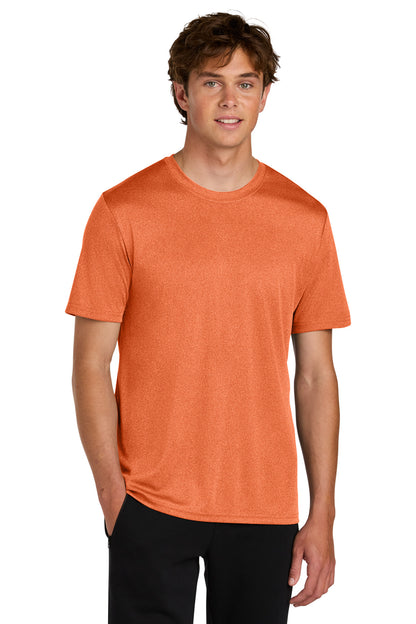 Custom Embroidered Port & Co T-Shirts  in Deep Orange Heather
