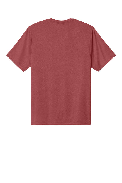 Custom Embroidered Port & Co T-Shirts  in Deep Red Heather