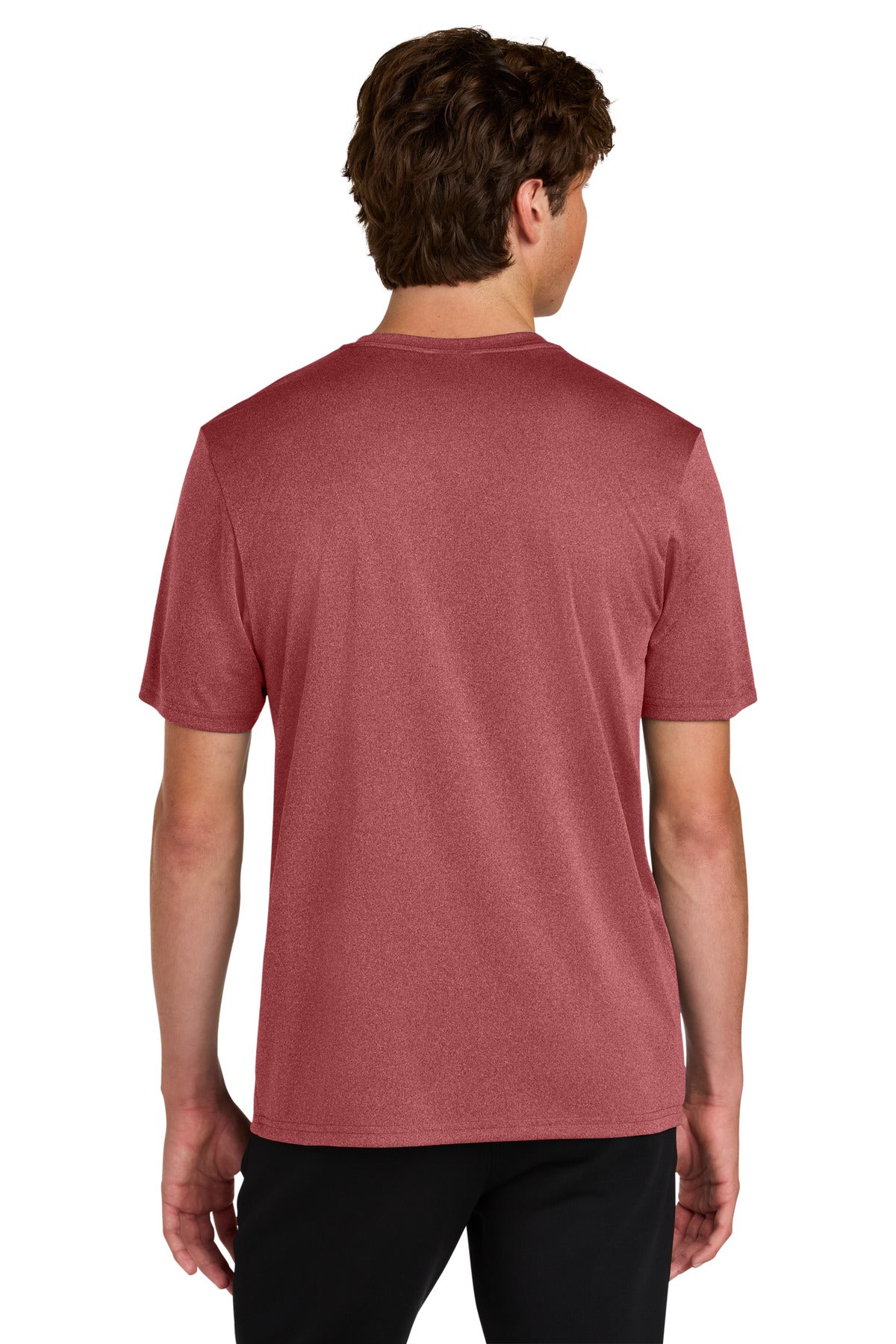 Custom Embroidered Port & Co T-Shirts  in Deep Red Heather