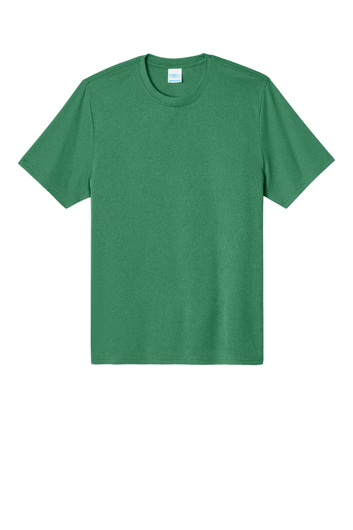 Custom Embroidered Port & Co T-Shirts  in Kelly Heather