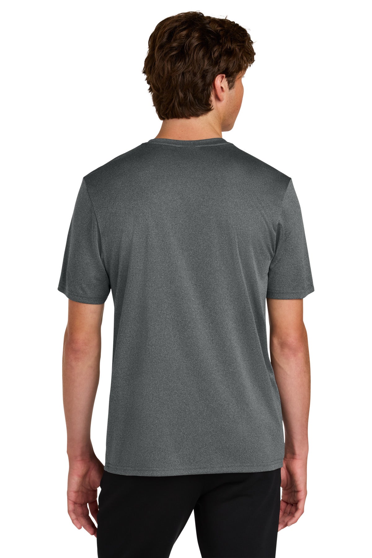 Custom Embroidered Port & Co T-Shirts  in Metal Grey Heather