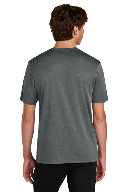 Custom Embroidered Port & Co T-Shirts  in Metal Grey Heather
