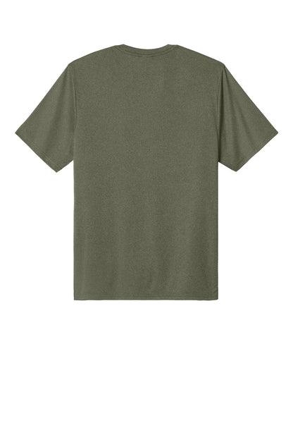 Custom Embroidered Port & Co T-Shirts  in Olive Drab Green Heather