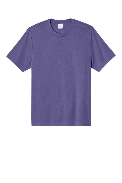 Custom Embroidered Port & Co T-Shirts  in Team Purple Heather