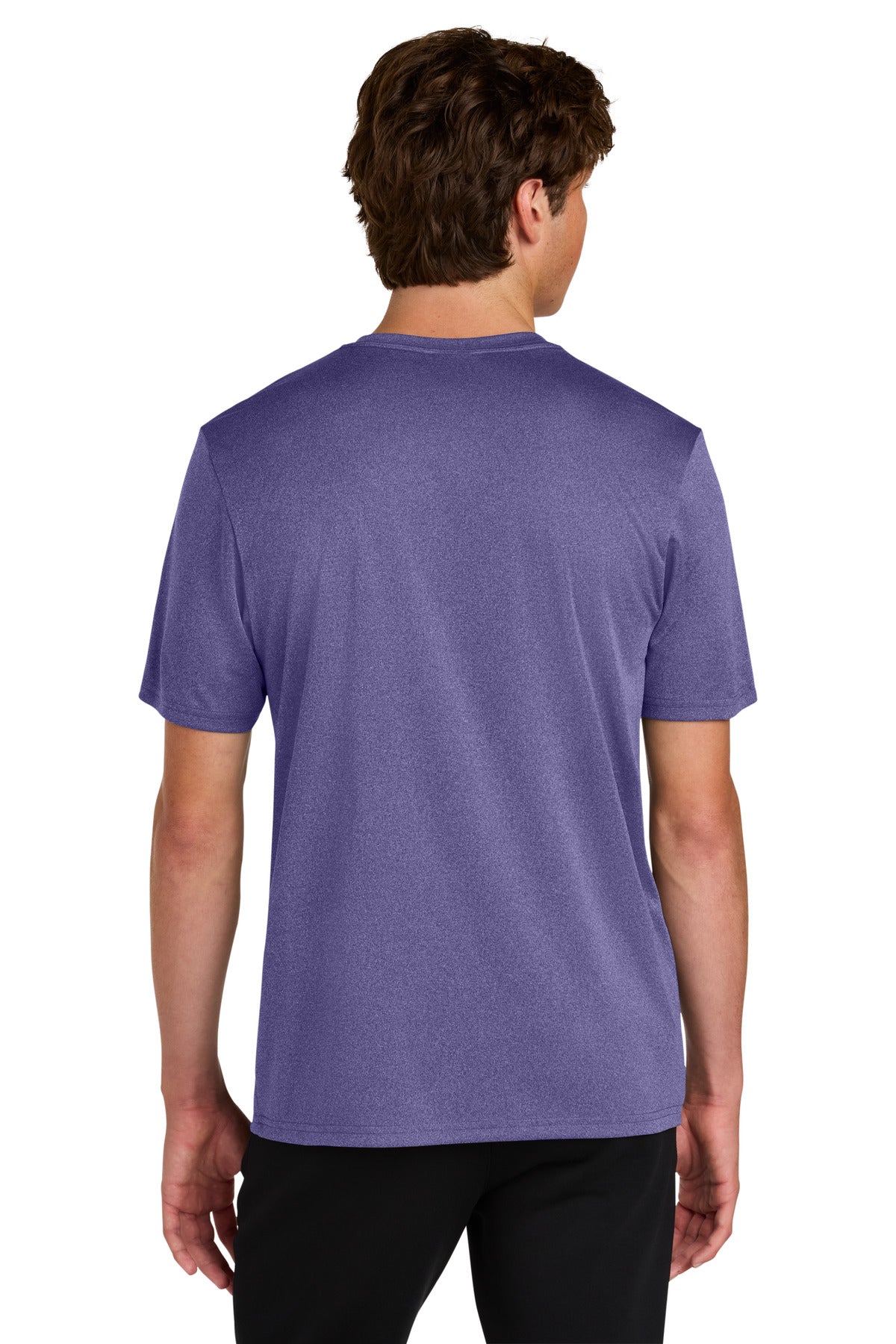 Custom Embroidered Port & Co T-Shirts  in Team Purple Heather