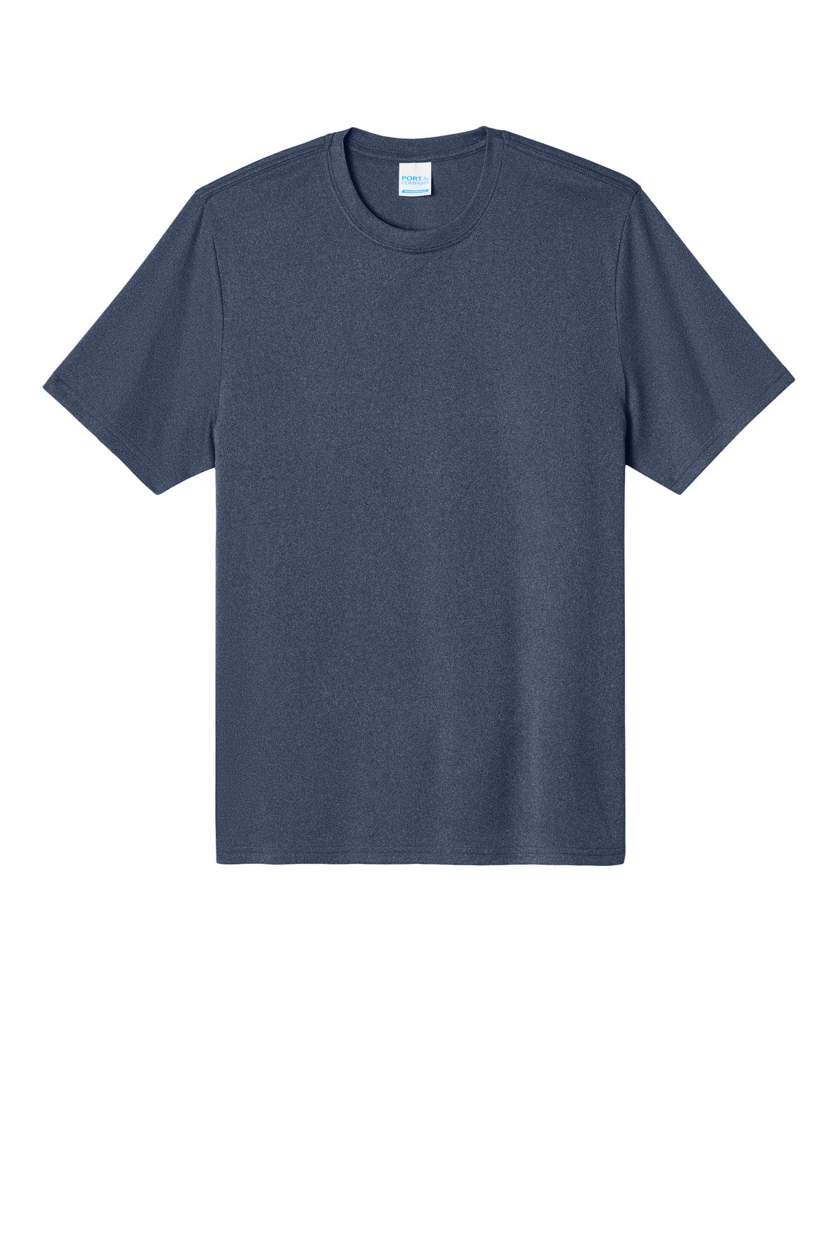 Custom Embroidered Port & Co T-Shirts  in True Navy Heather