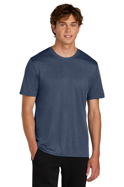 Custom Embroidered Port & Co T-Shirts  in True Navy Heather