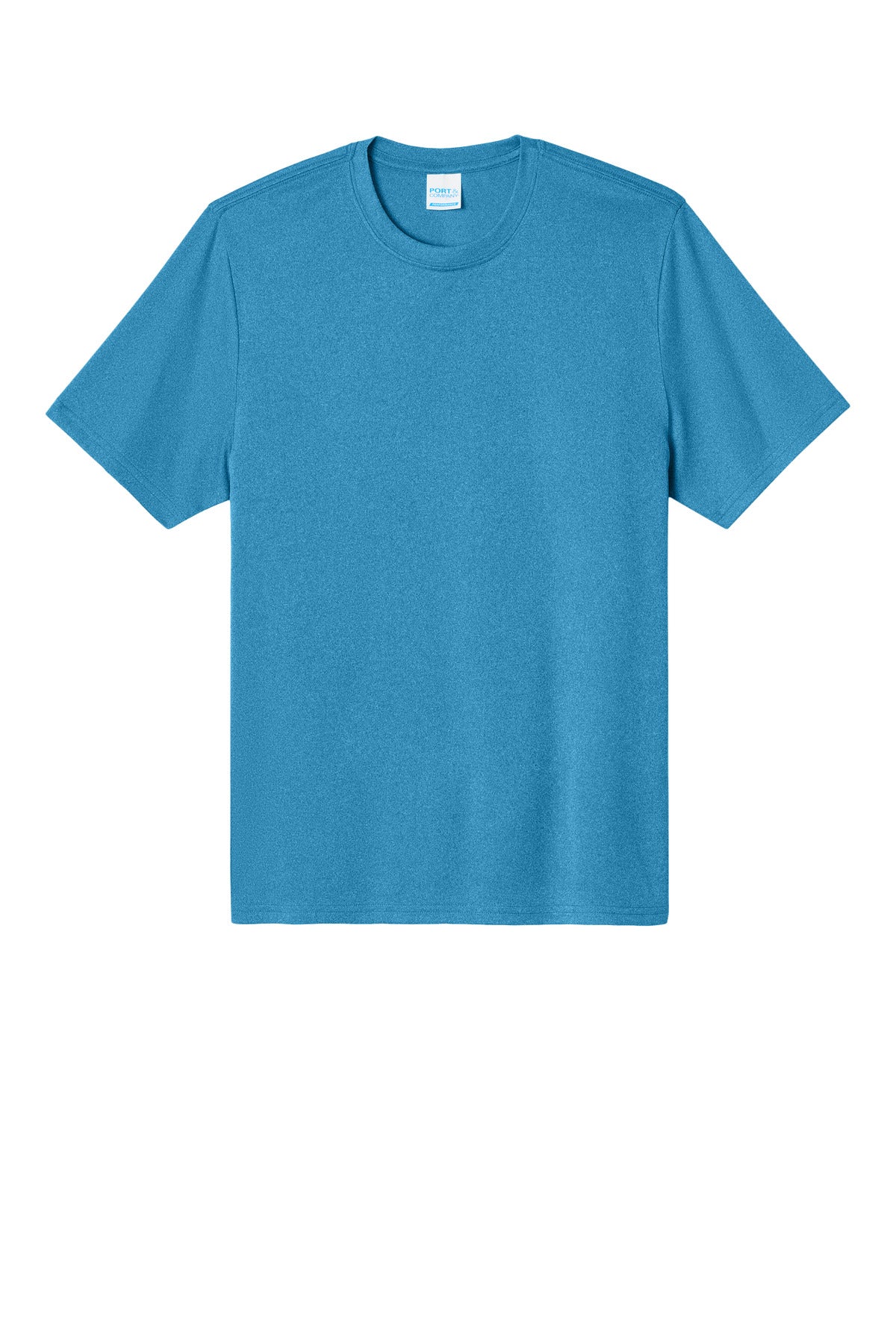 Custom Embroidered Port & Co T-Shirts  in Turquoise Heather