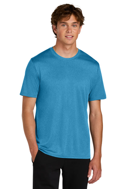 Custom Embroidered Port & Co T-Shirts  in Turquoise Heather