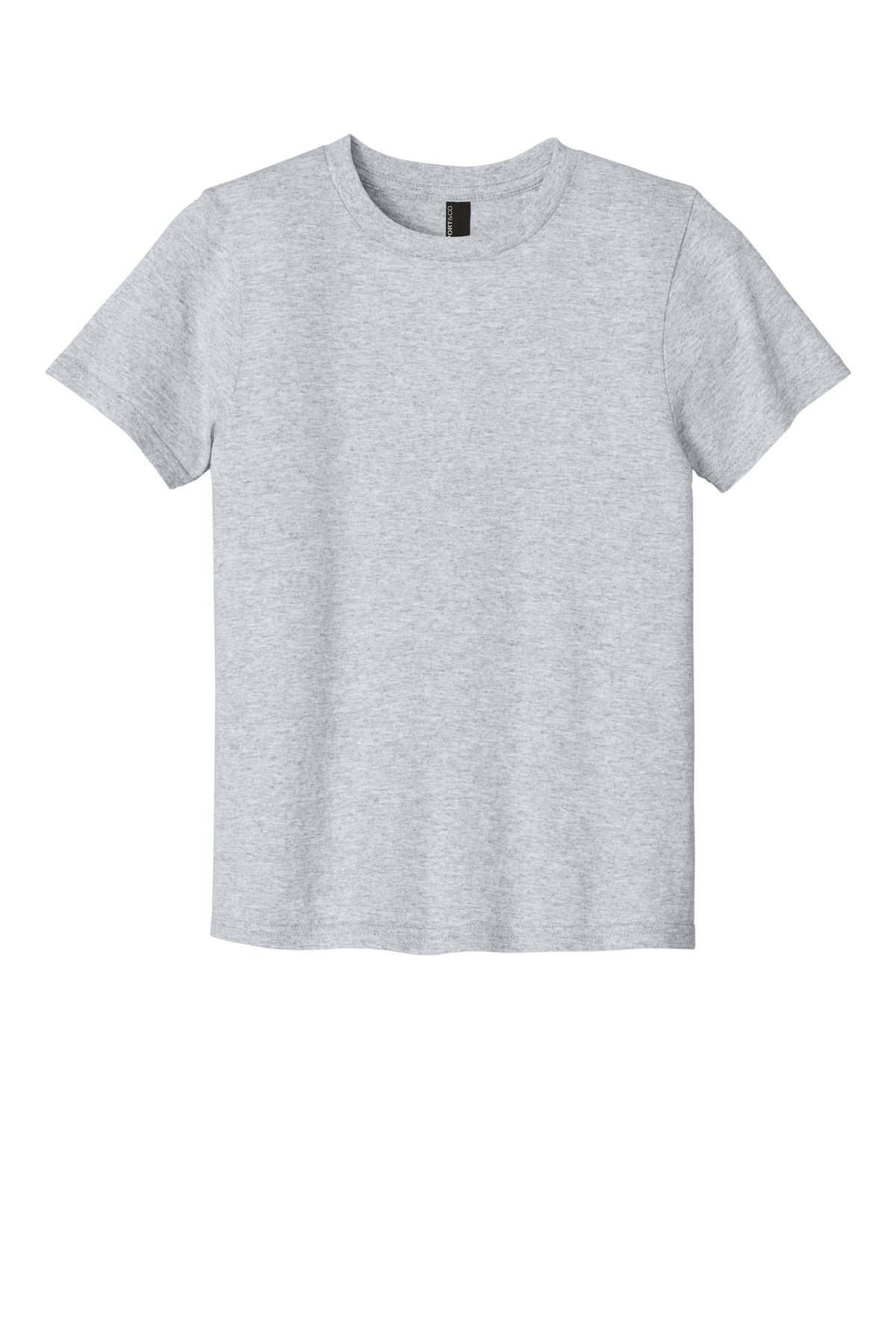 Custom Embroidered Port & Co T-Shirts  in Ash