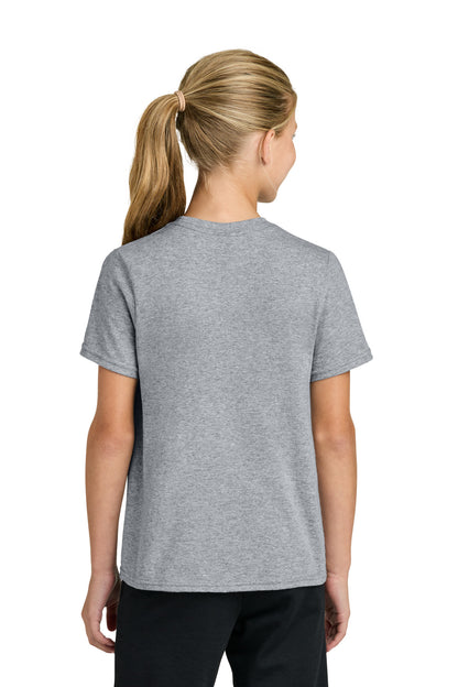Custom Embroidered Port & Co T-Shirts  in Athletic Heather