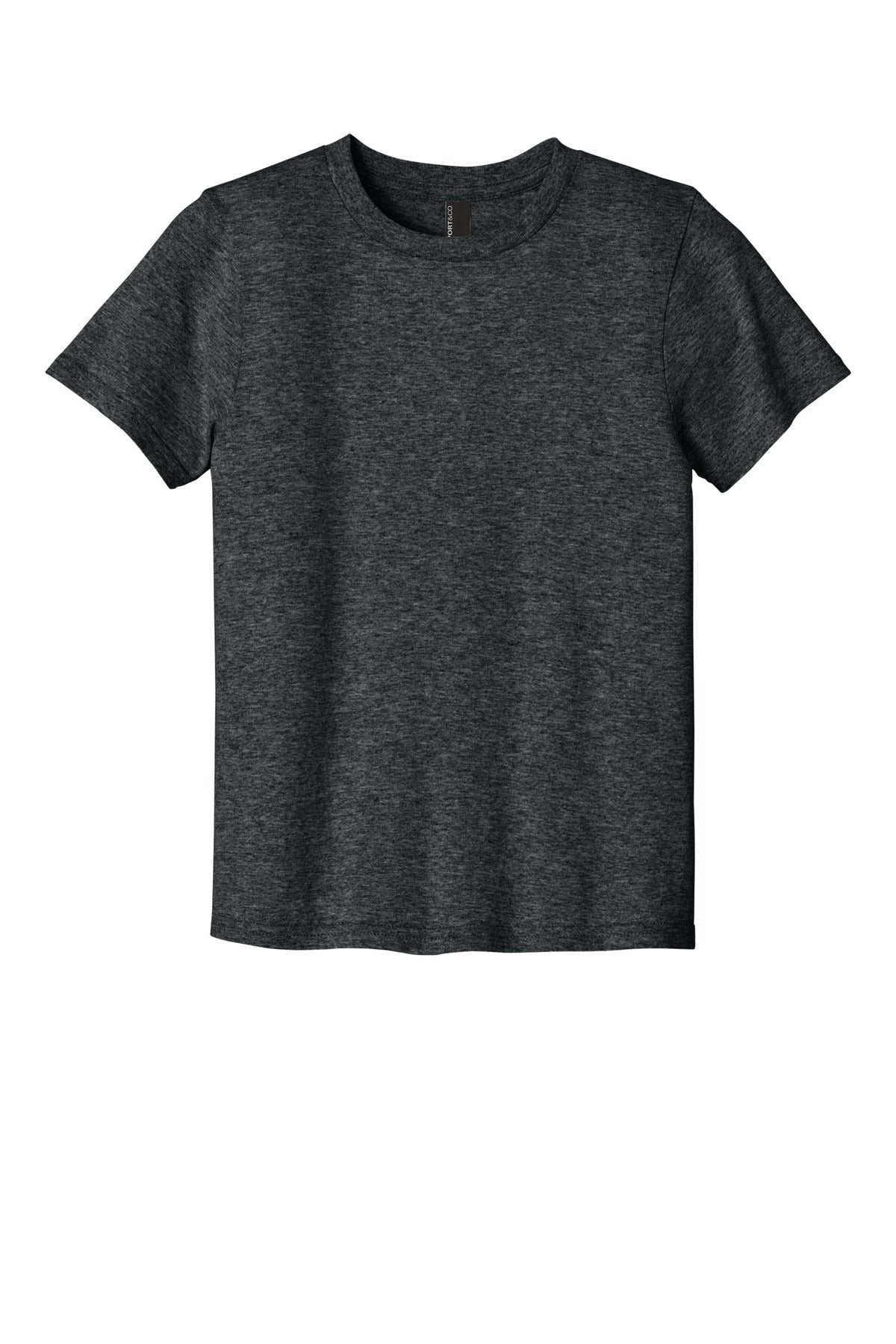 Custom Embroidered Port & Co T-Shirts  in Black Heather