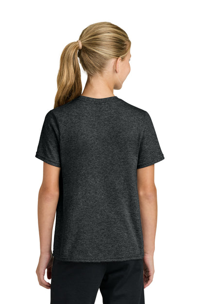 Custom Embroidered Port & Co T-Shirts  in Black Heather