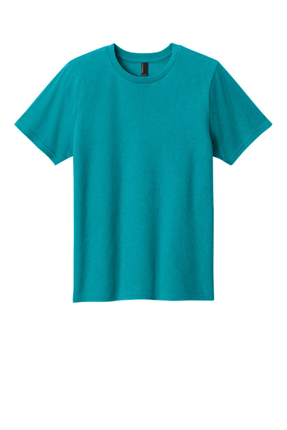 Custom Embroidered Port & Co T-Shirts  in Bright Aqua