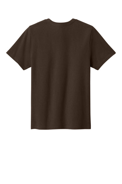 Custom Embroidered Port & Co T-Shirts  in Dark Chocolate Brown