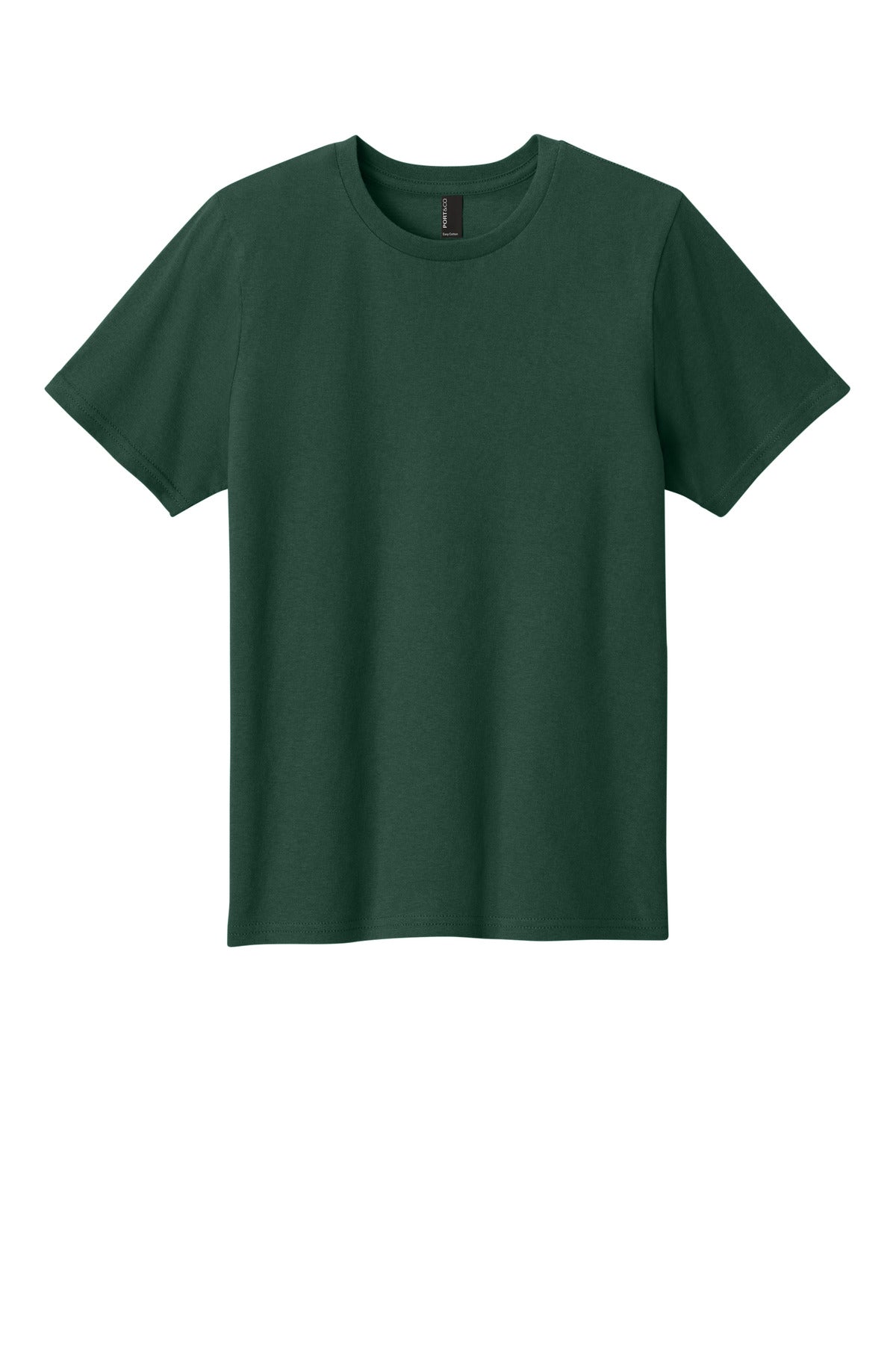 Custom Embroidered Port & Co T-Shirts  in Dark Green