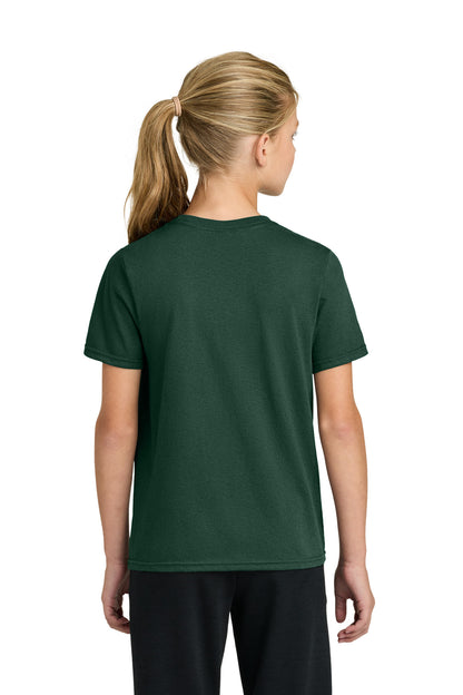 Custom Embroidered Port & Co T-Shirts  in Dark Green