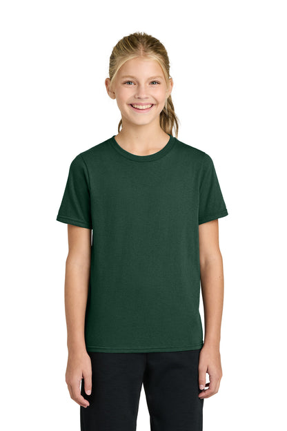 Custom Embroidered Port & Co T-Shirts  in Dark Green