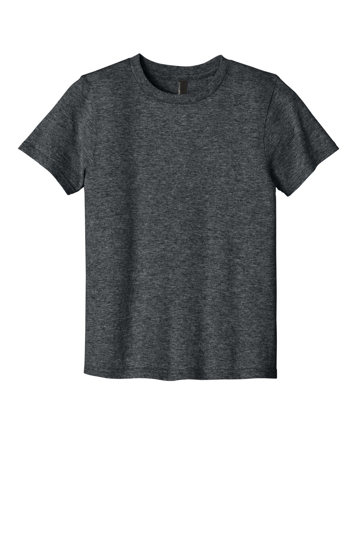 Custom Embroidered Port & Co T-Shirts  in Dark Heather Grey