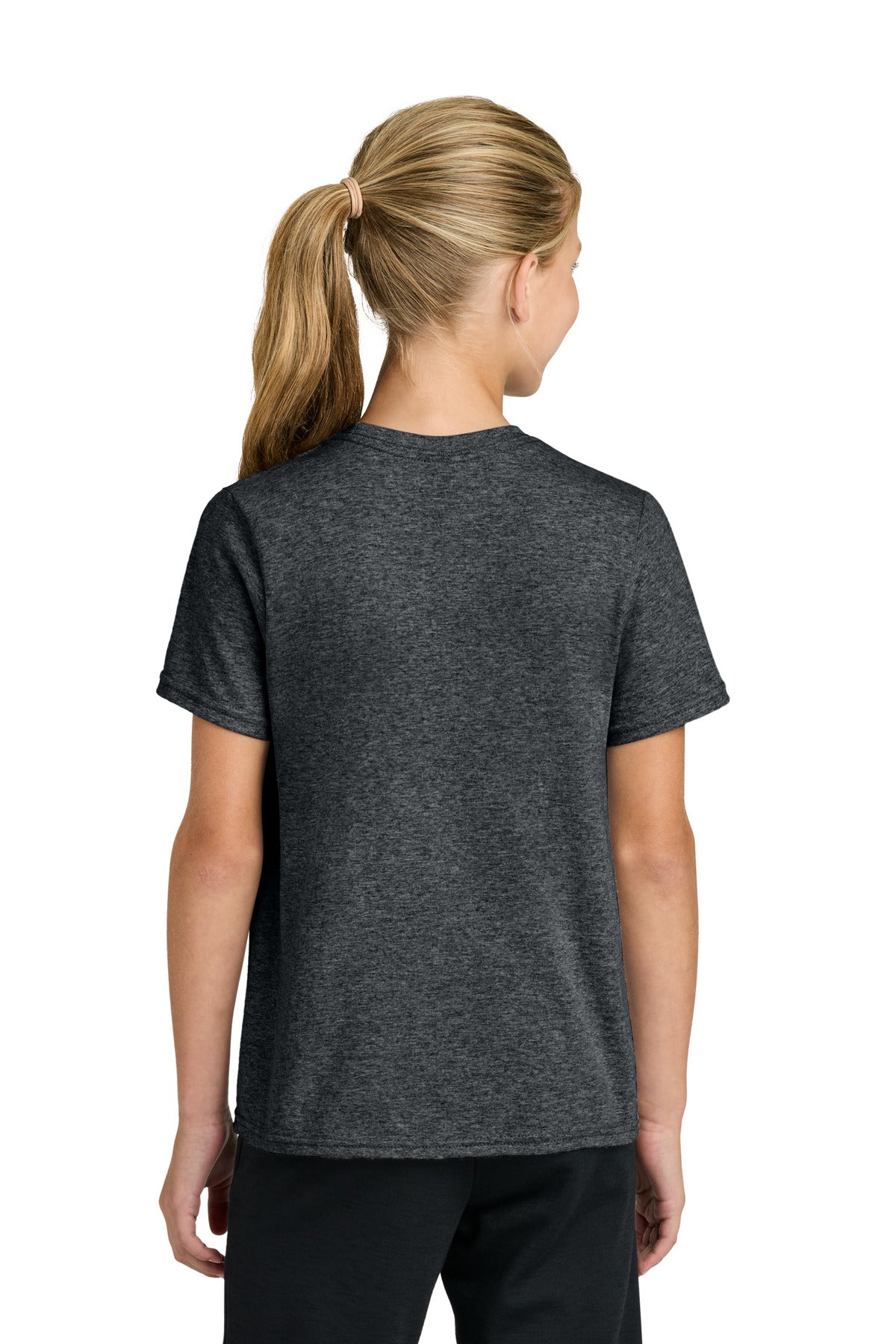 Custom Embroidered Port & Co T-Shirts  in Dark Heather Grey