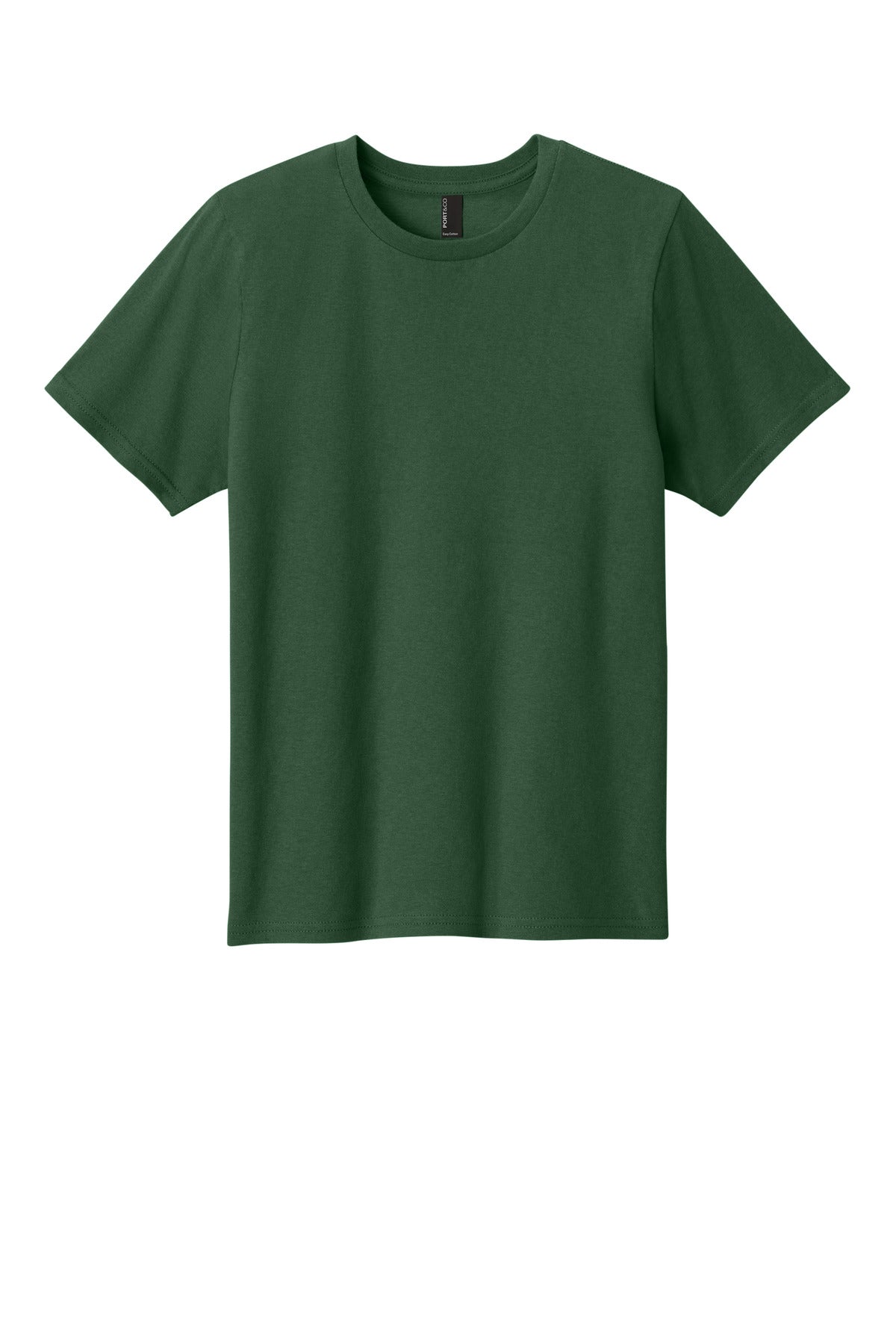 Custom Embroidered Port & Co T-Shirts  in Forest Green