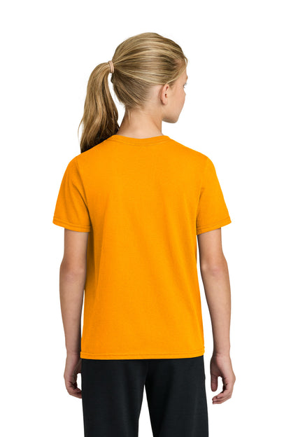 Custom Embroidered Port & Co T-Shirts  in Gold