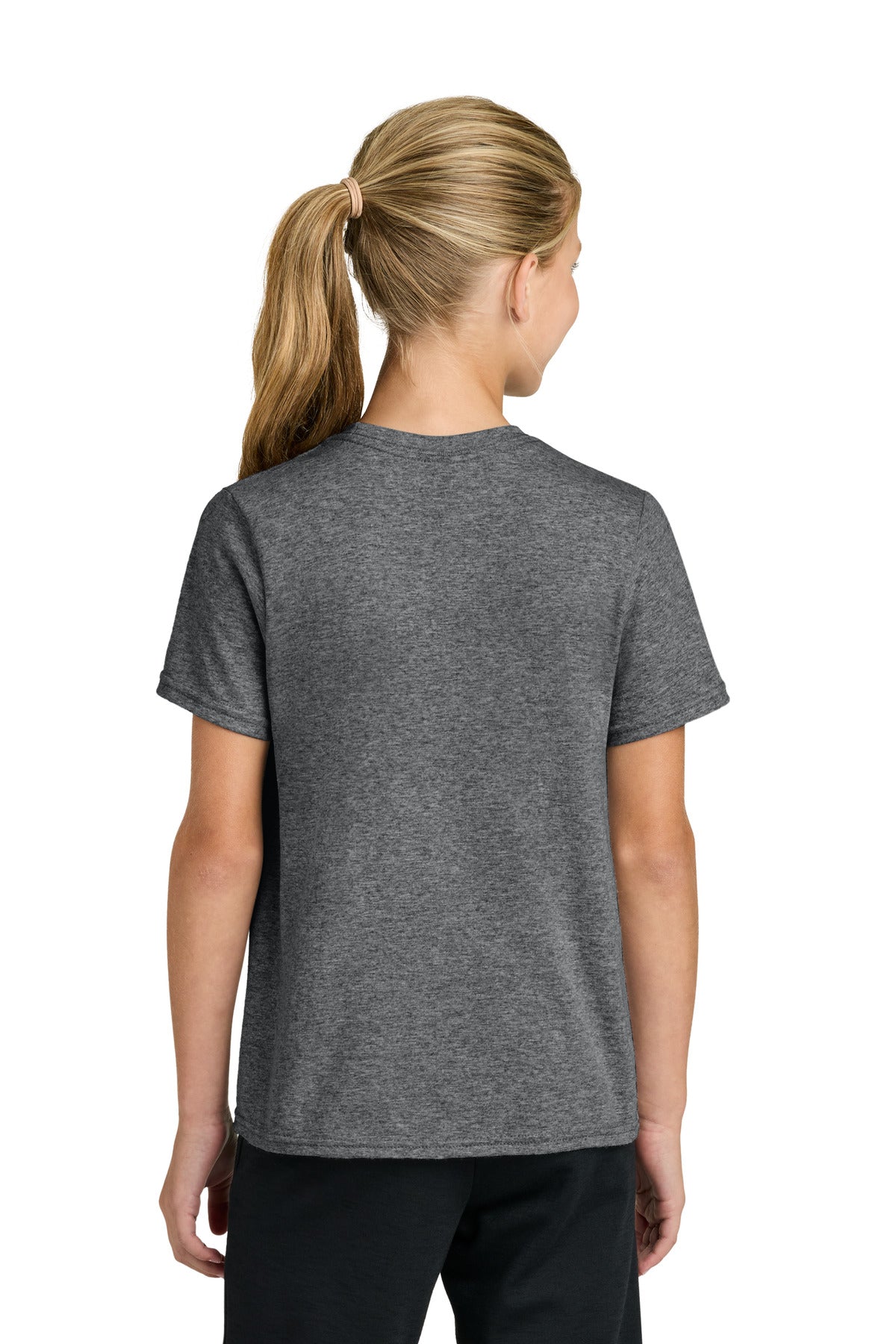 Custom Embroidered Port & Co T-Shirts  in Graphite Heather