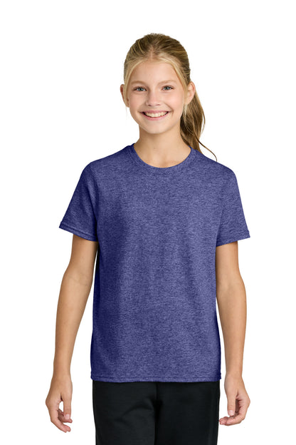 Custom Embroidered Port & Co T-Shirts  in Heather Purple