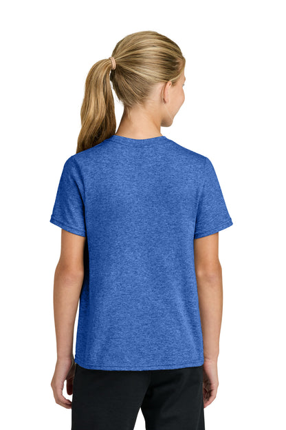 Custom Embroidered Port & Co T-Shirts  in Heather Royal