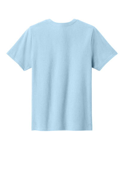 Custom Embroidered Port & Co T-Shirts  in Ice Blue