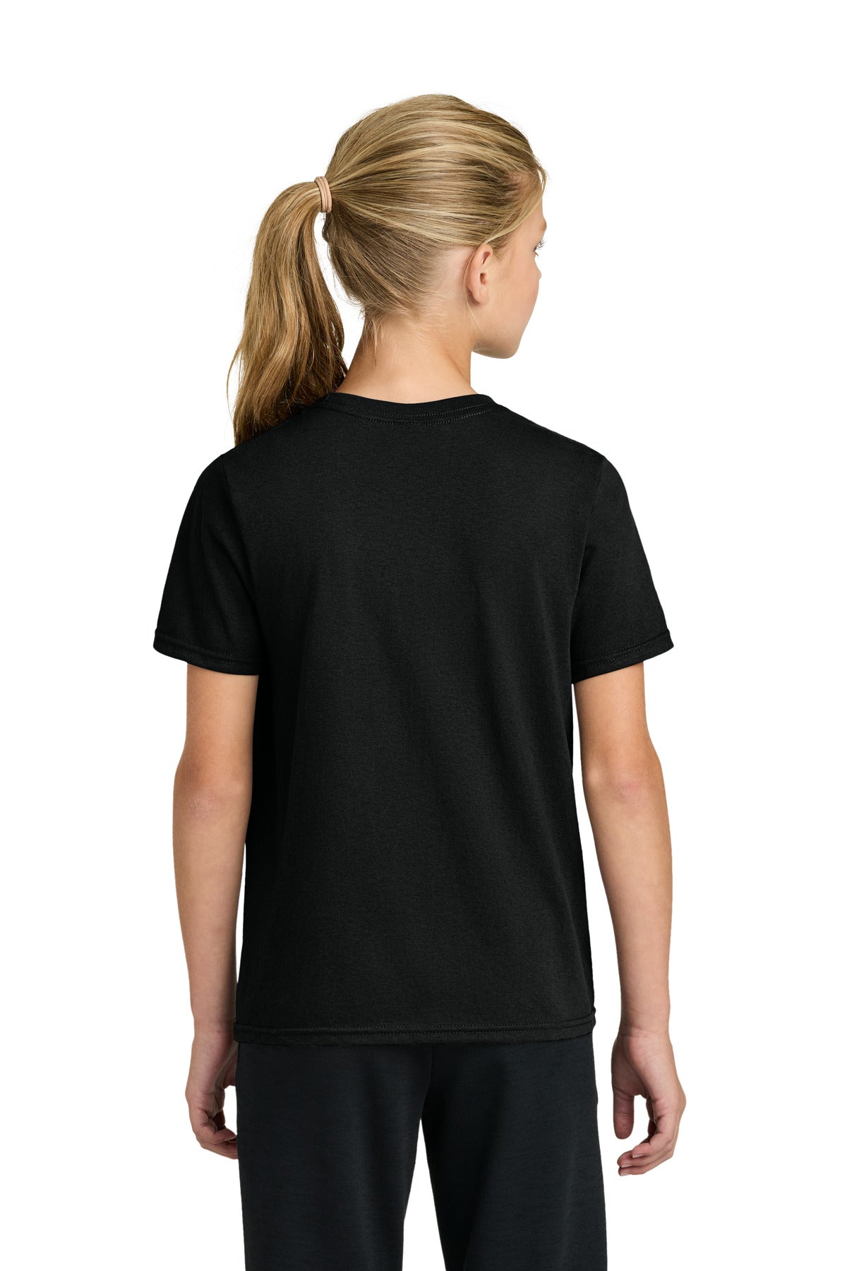 Custom Embroidered Port & Co T-Shirts  in Jet Black