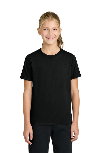 Custom Embroidered Port & Co T-Shirts  in Jet Black