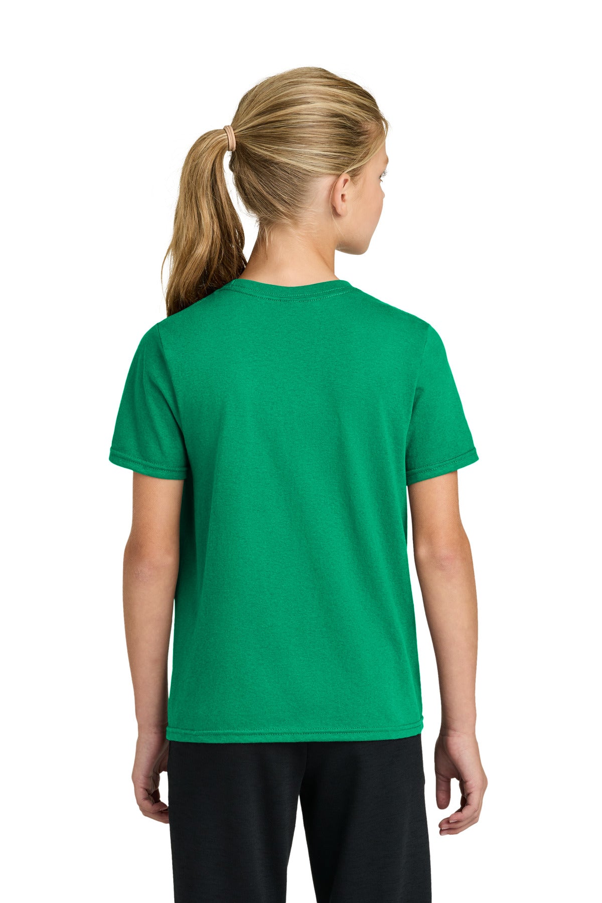 Custom Embroidered Port & Co T-Shirts  in Kelly