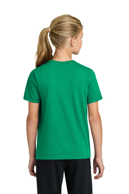 Custom Embroidered Port & Co T-Shirts  in Kelly