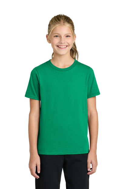 Custom Embroidered Port & Co T-Shirts  in Kelly