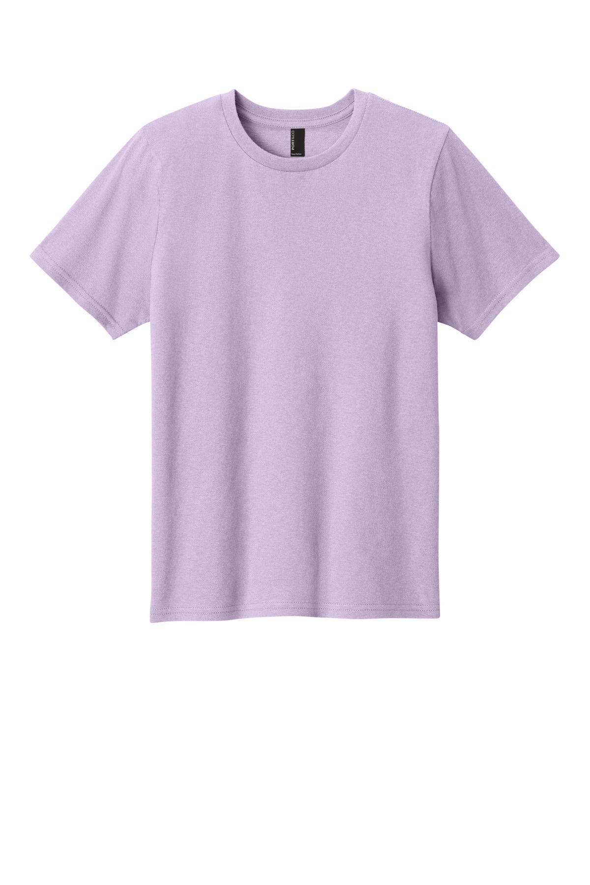 Custom Embroidered Port & Co T-Shirts  in Lavender