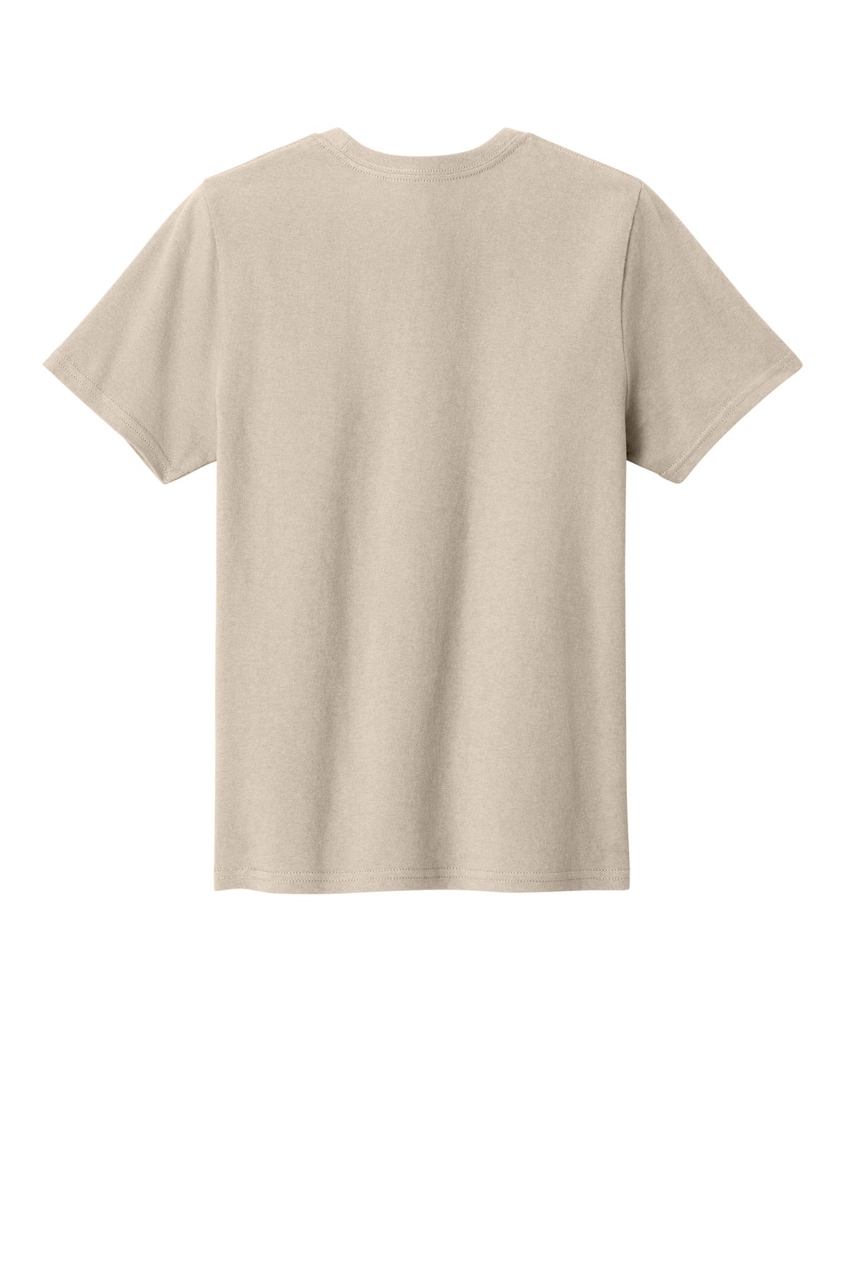 Custom Embroidered Port & Co T-Shirts  in Light Sand