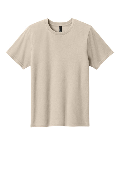 Custom Embroidered Port & Co T-Shirts  in Light Sand